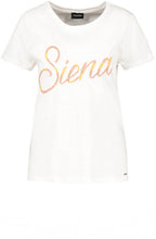 Off White T Shirt with Siena Slogan