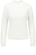 Off White Wavy Texture Jumper