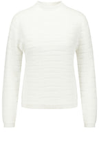 Off White Wavy Texture Jumper