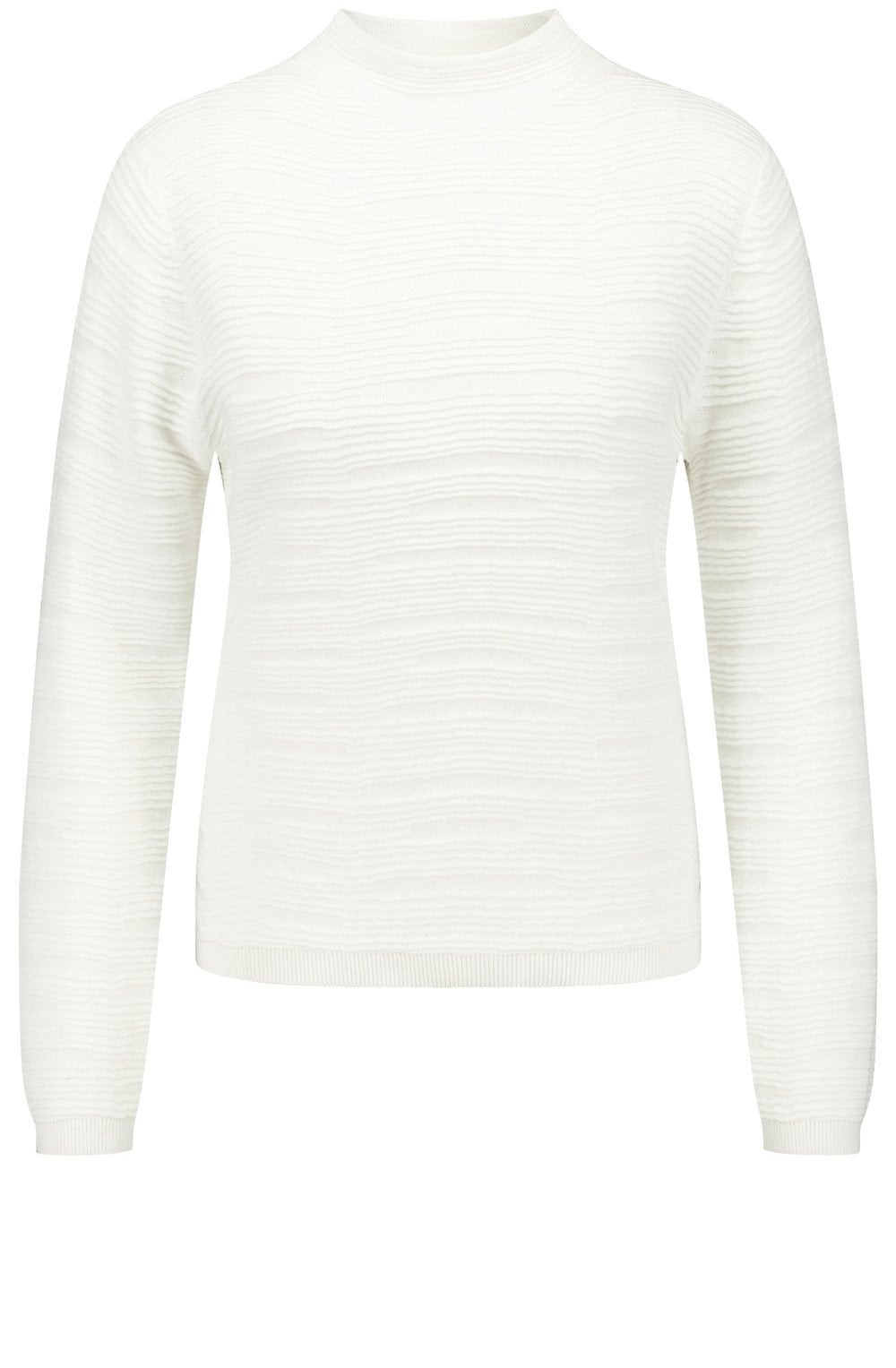 Off White Wavy Texture Jumper