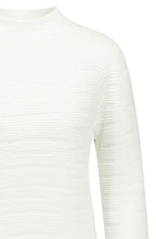 Off White Wavy Texture Jumper