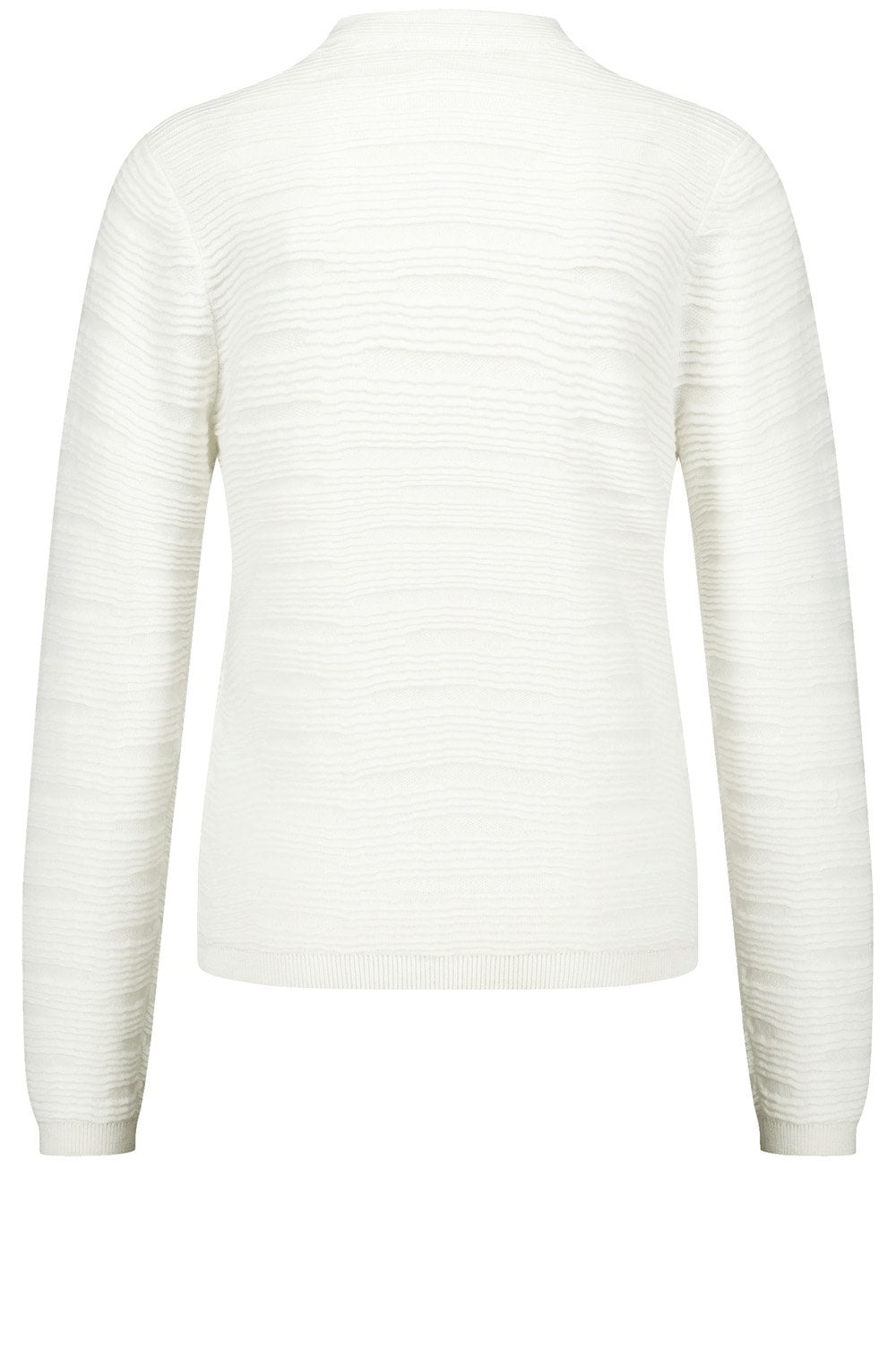Off White Wavy Texture Jumper