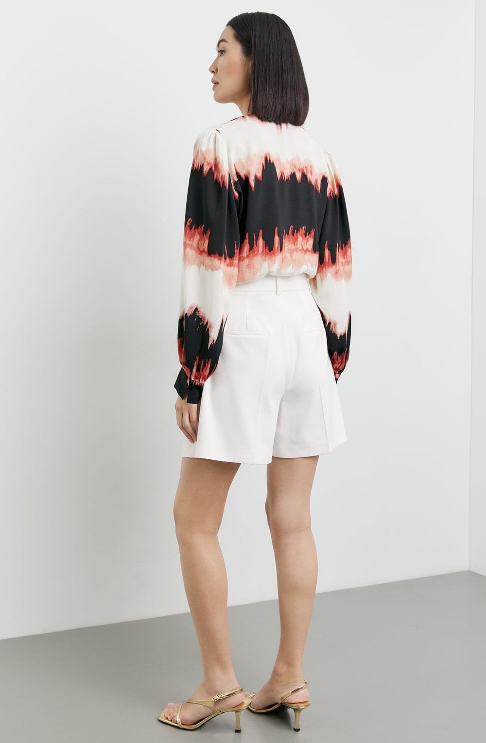 Off White Wide Leg Shorts