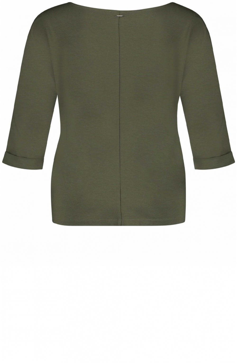 Olive Green Floral Front Top