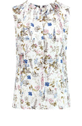 Original Sleeveless Floral Blouse