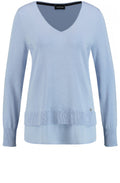 Pale Blue Layered Effect Jumper