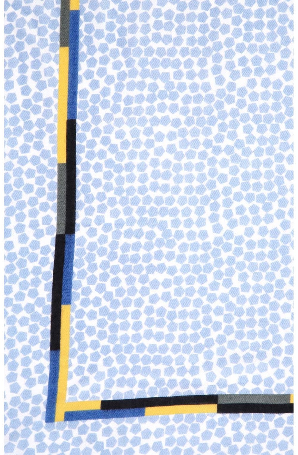 Pale Blue Patterned Scarf