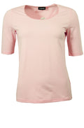 Pale Pink Round Neck T Shirt