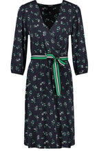 Patterned Wrap Effect Dress