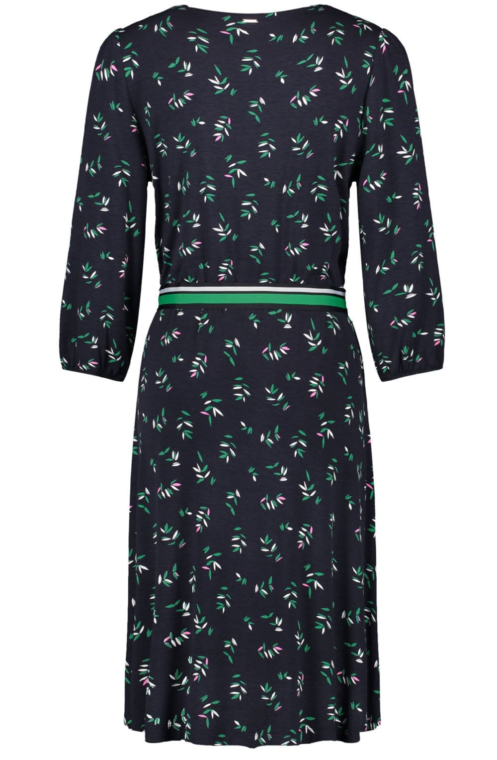 Patterned Wrap Effect Dress