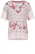 Pink Floral Print T Shirt
