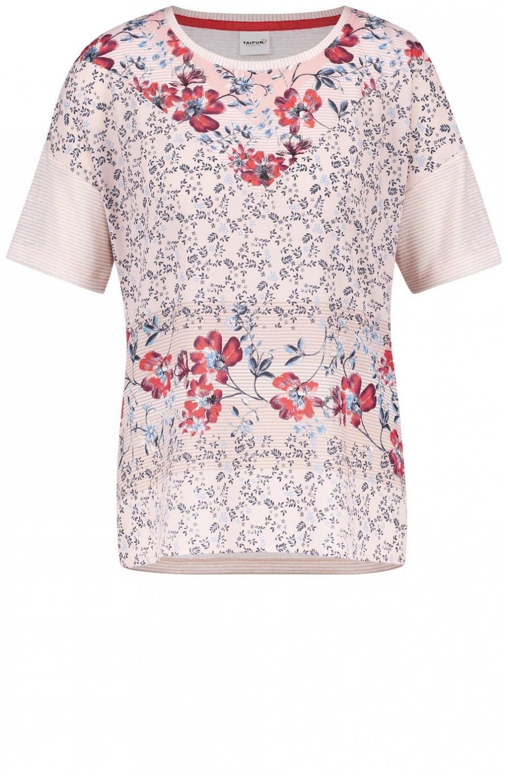Pink Floral Print T Shirt
