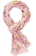 Pink Floral Scarf