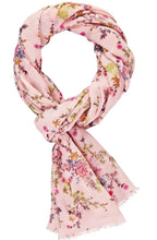 Pink Floral Scarf