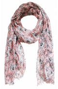 Pink Floral Scarf