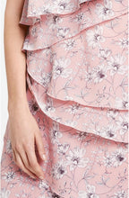 Pink Floral Tiered Dress
