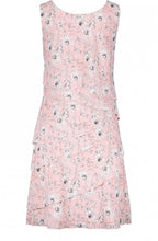 Pink Floral Tiered Dress