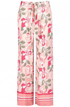 Pink Floral Wide Leg Trousers