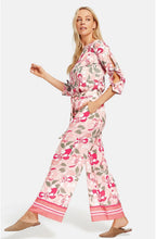 Pink Floral Wide Leg Trousers
