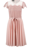 Pink Lace Detailed Dress