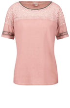 Pink Lace Detailed Top