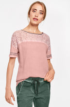 Pink Lace Detailed Top