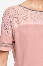 Pink Lace Detailed Top
