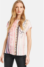 Pink Patterned Stripe Top
