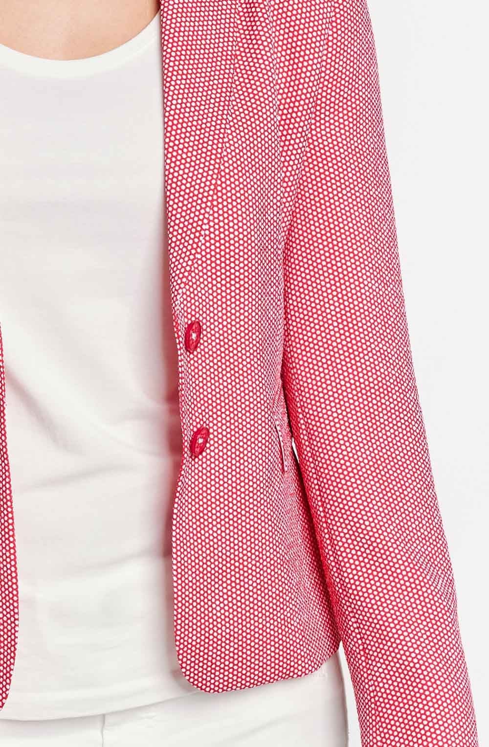 Pink & White Patterned Jacket