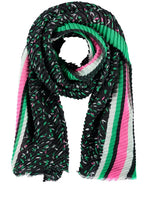 Pleated Effect Patterned Scarf