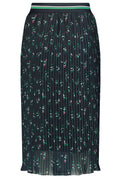 Pleated Patterned Skirt