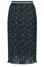 Pleated Patterned Skirt