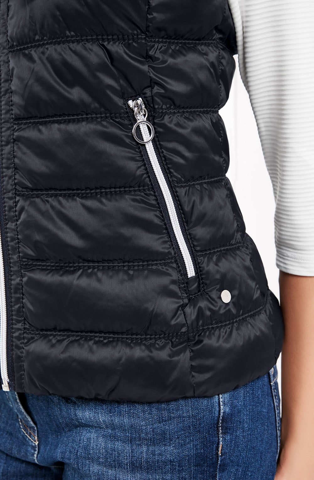 Quilted Navy Waistcoat