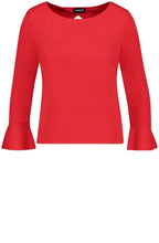 Red Bell Sleeve Sweater
