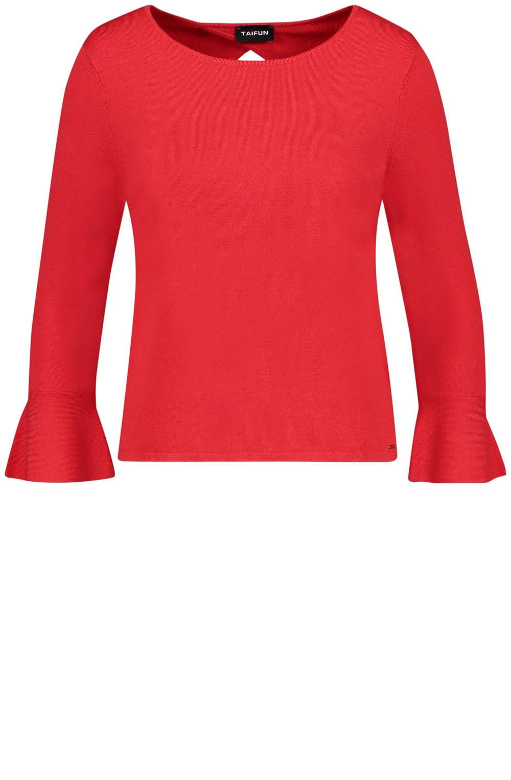Red Bell Sleeve Sweater