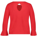 Red Bell Sleeve Sweater