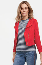 Red Biker Style Jacket