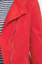 Red Biker Style Jacket