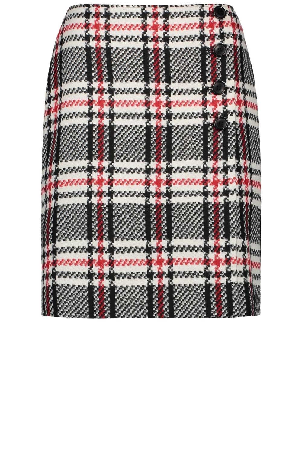 Red & Black Check Skirt