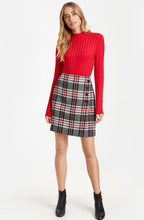 Red & Black Check Skirt