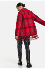 Red Check Tassel Shacket