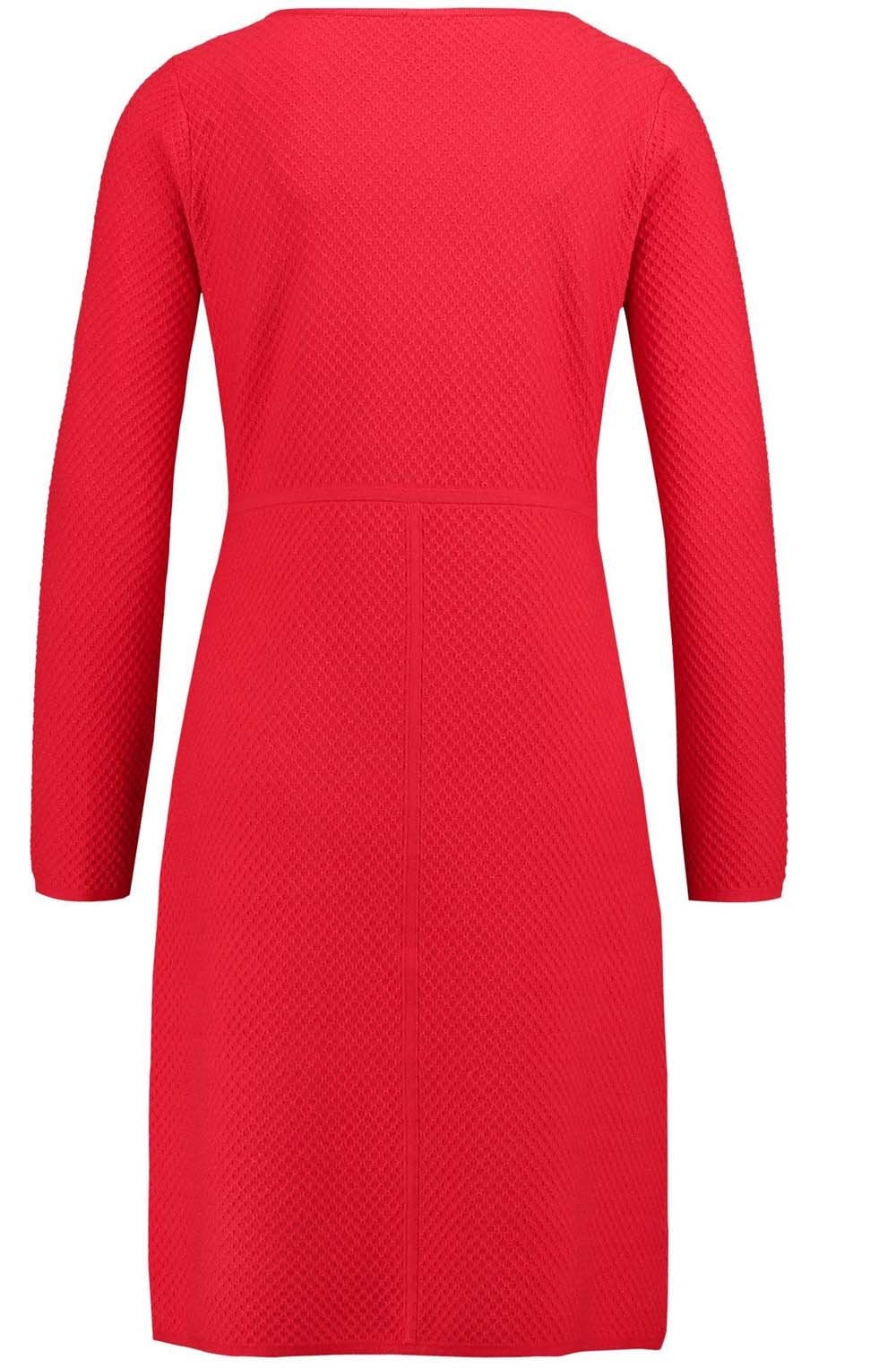 Red Embossed Dress