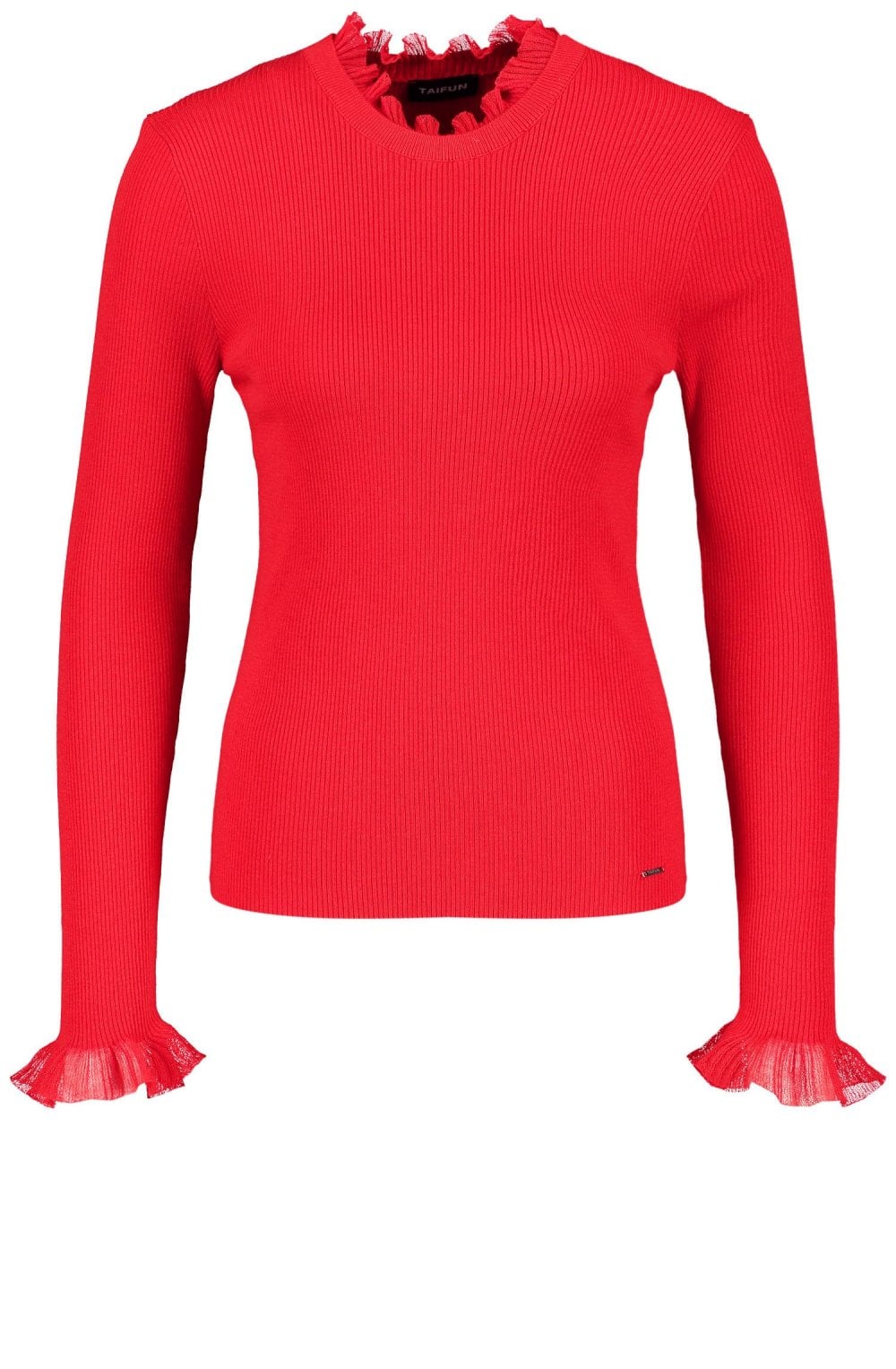 Red Frill Detailed Jumper