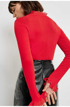 Red Frill Detailed Jumper