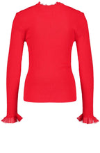 Red Frill Detailed Jumper