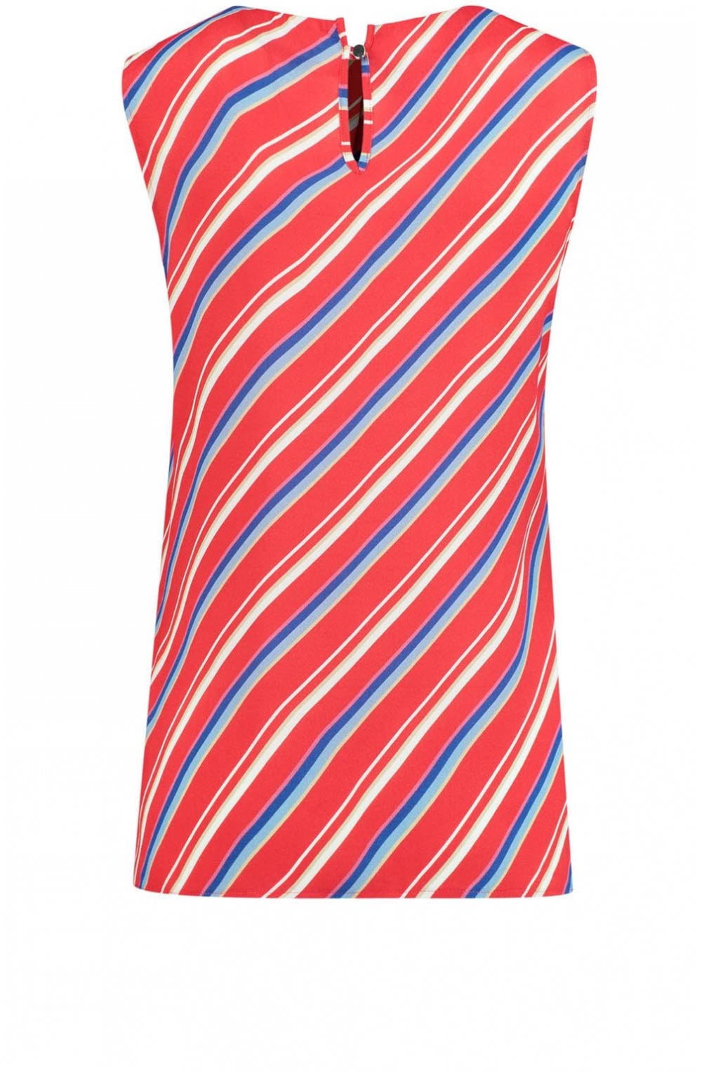 Red Horizontal Striped Blouse