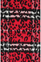 Red Leopard Print Scarf