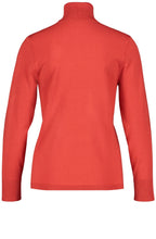 Red Polo Neck Jumper