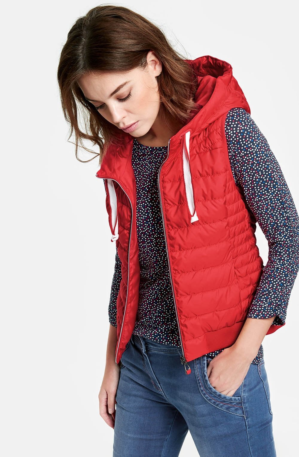 Red Quilted Waistcoat