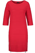 Red Ribbed Dress